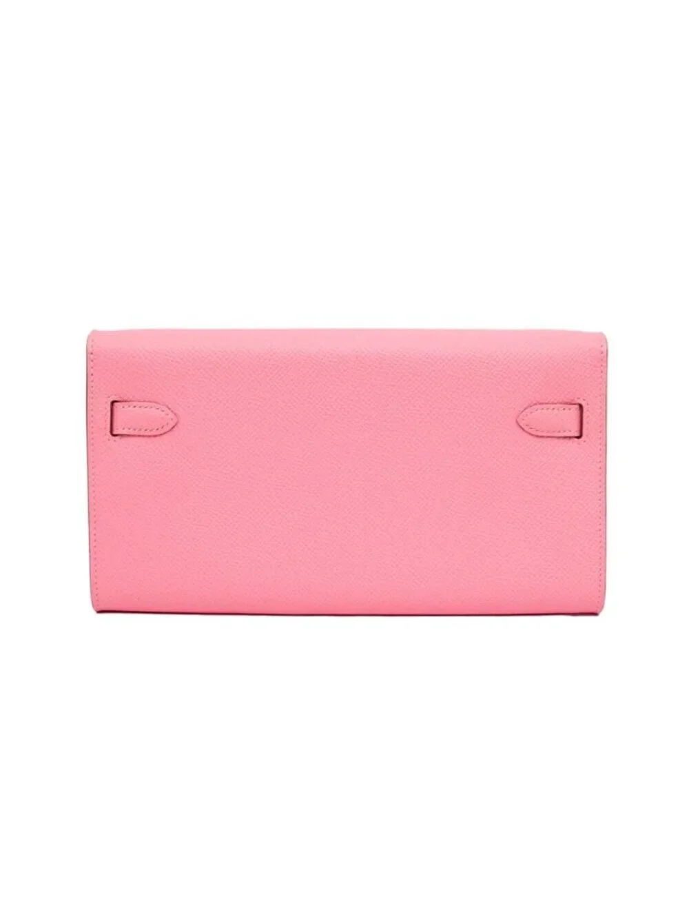Hermes Kelly Wallet Long to Go Rose Confetti Silver Epsom Leather